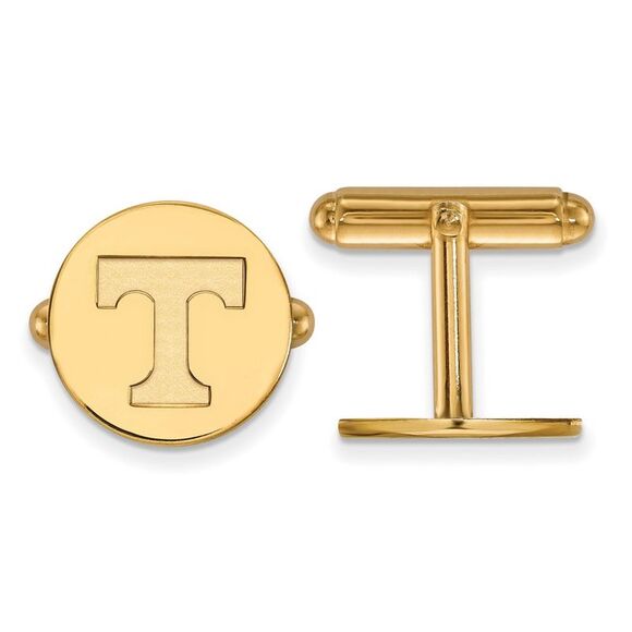 14k Gold Plated Silver Univ. of Tennessee Cuff Links